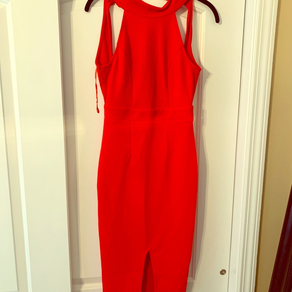 Lulus Red open back dress